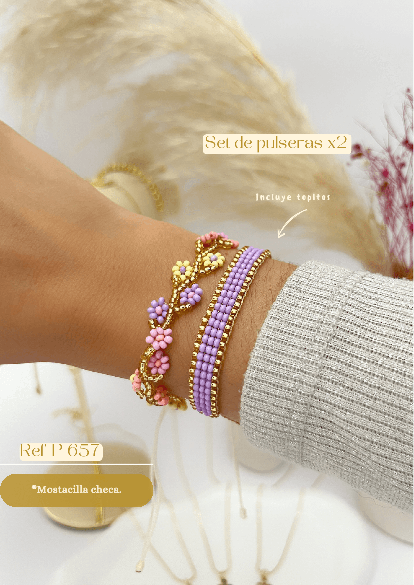 Set de pulseras x2