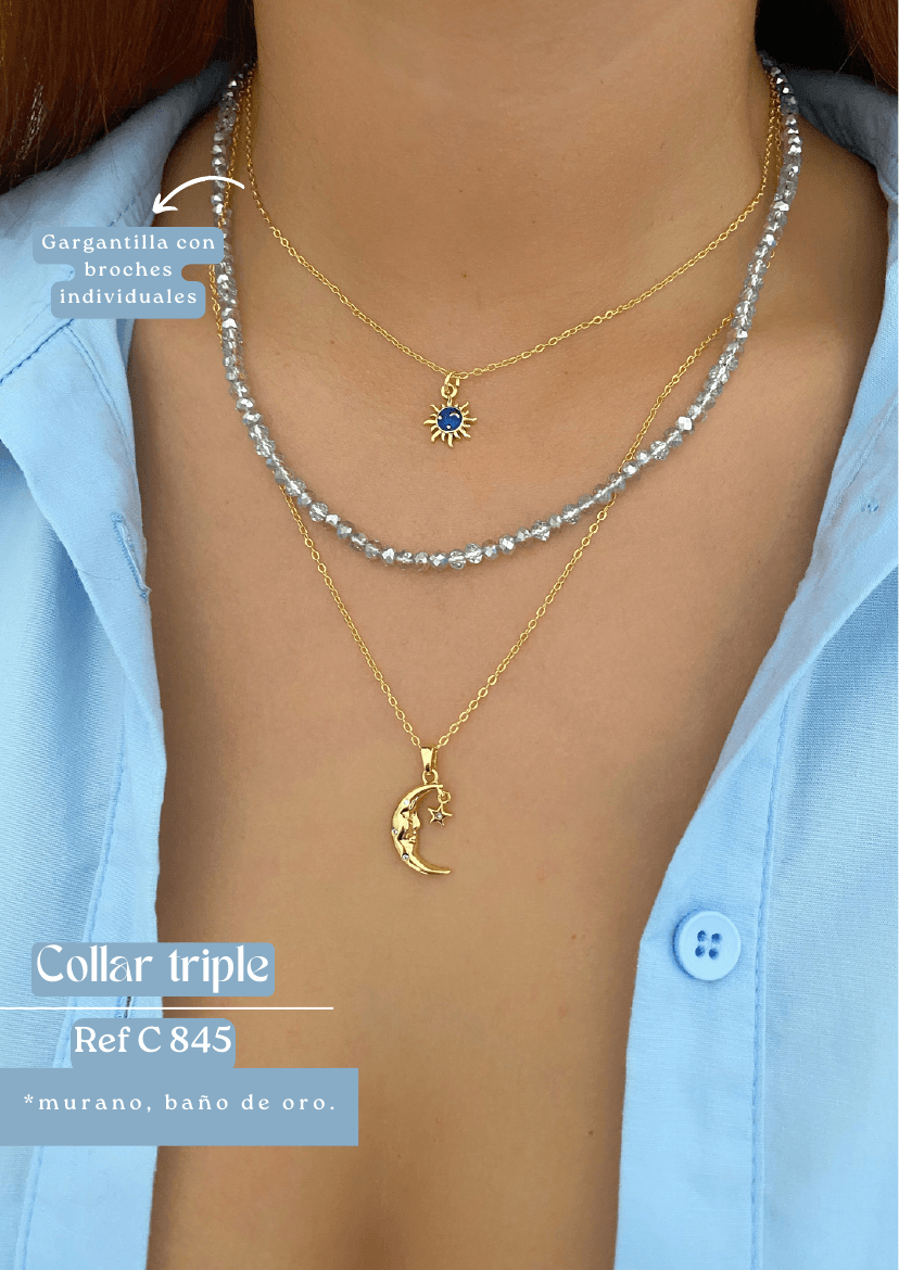 Collar triple (Murano)