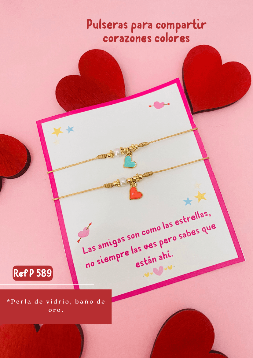 Pulseras para compartir colores