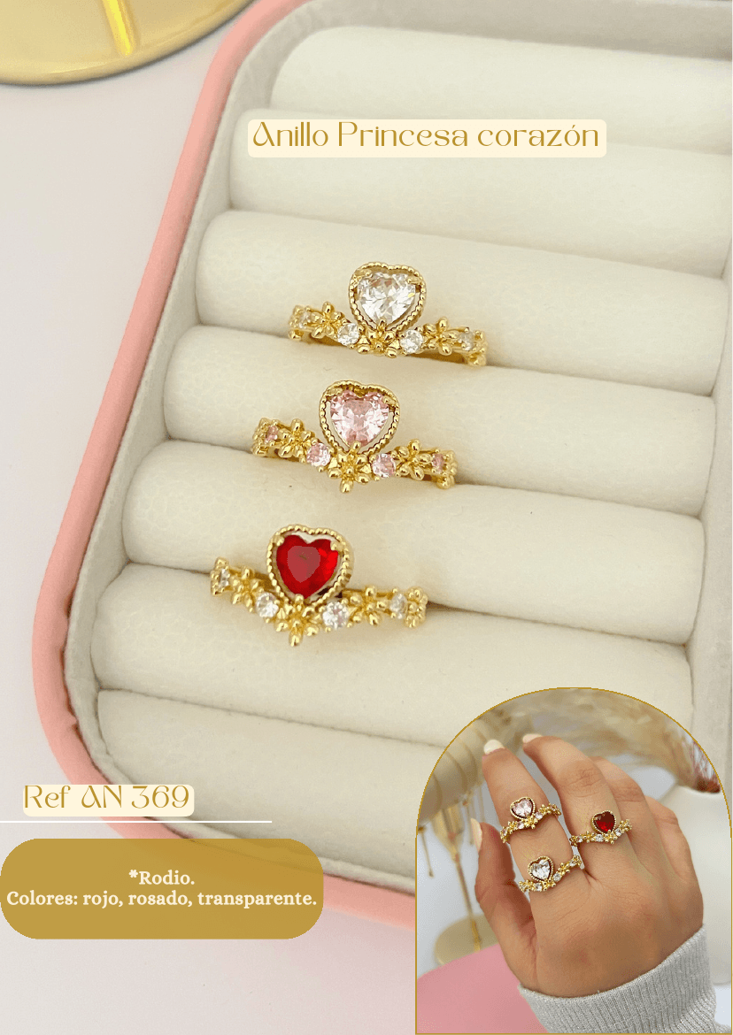 Anillo Princesa corazón