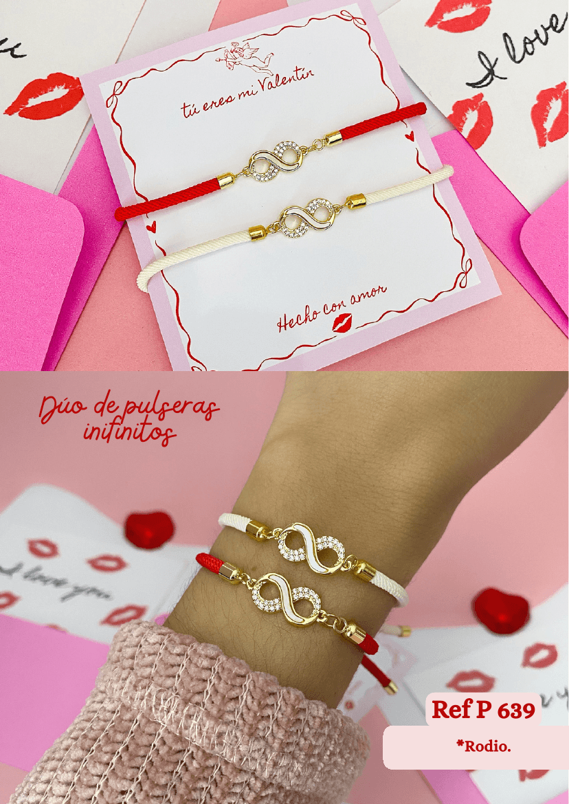 Dúo de pulseras infinitos