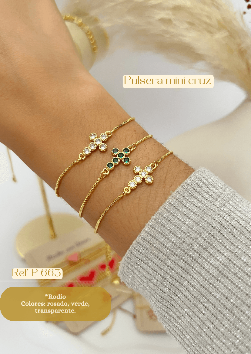 Pulsera mini cruz