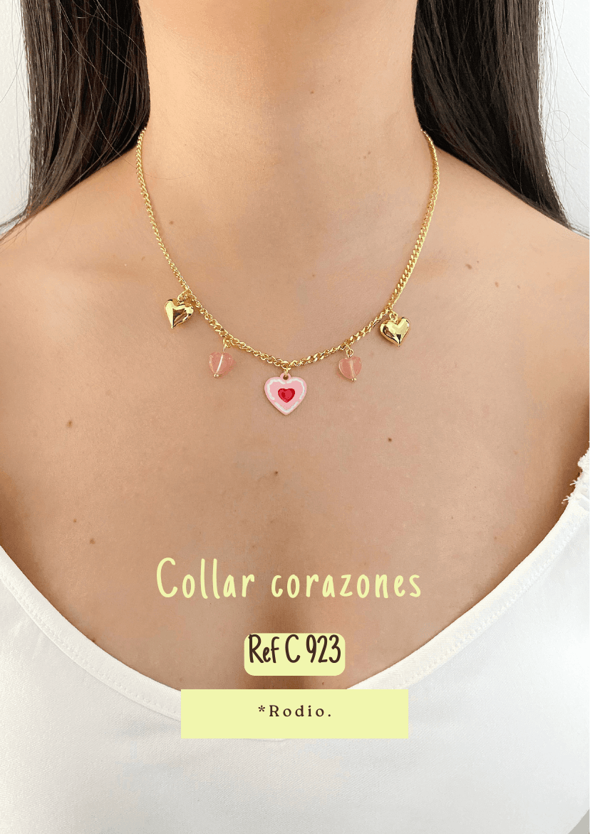 Collar corazones