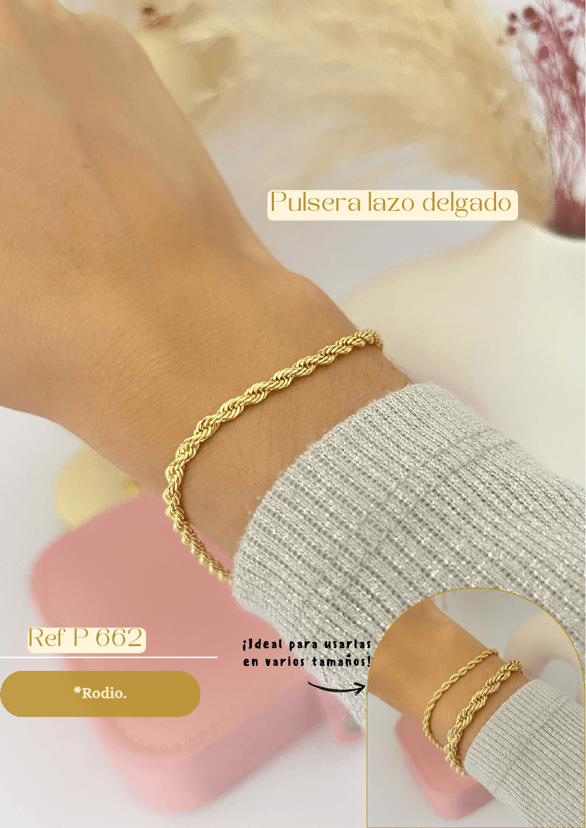 Pulsera lazo delgado
