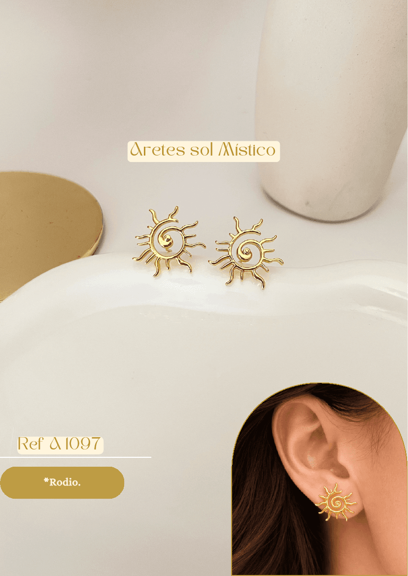 Aretes sol Místico