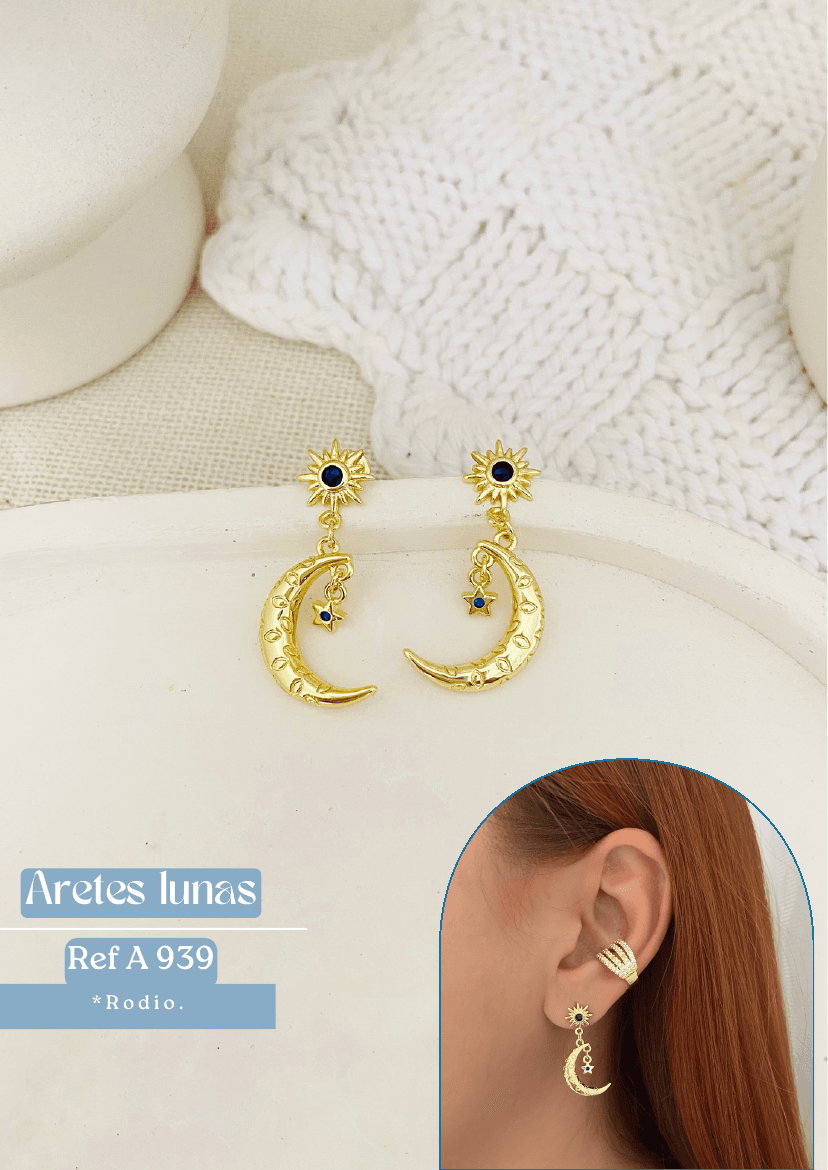 Aretes lunas