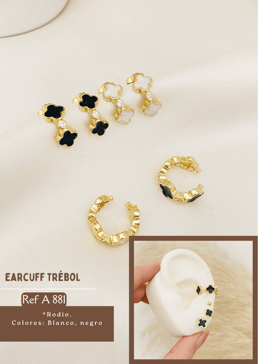 Earcuff trébol