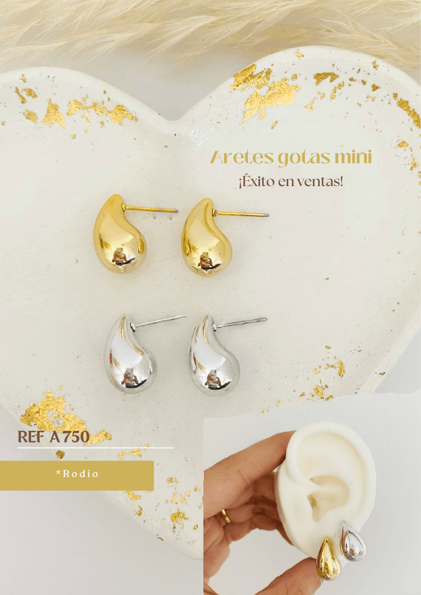 Aretes gotas mini